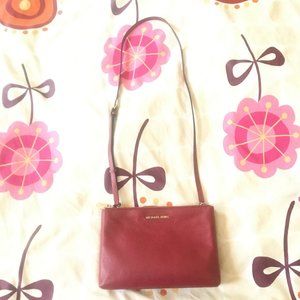 Michael Kors Red Crossbody Bag.